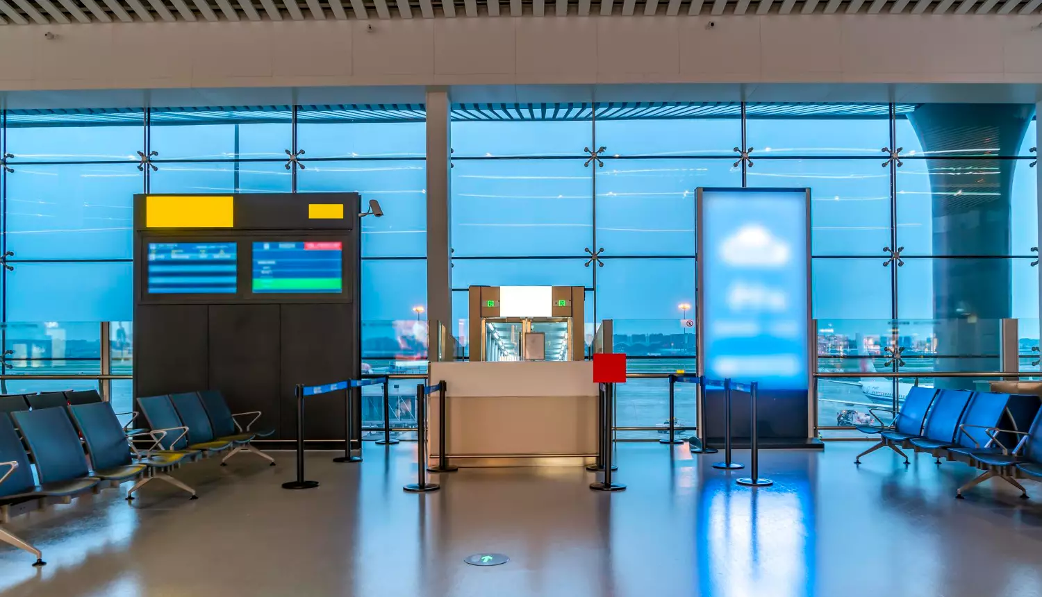 Intérieur terminal aéroport